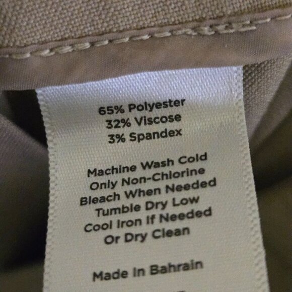 Talbots Hollywood Straight Leg Ankle Trousers Beige Size 10p - Picture 6 of 6